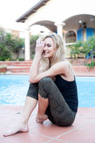 Capri Tights - Lightning Olive Black - FUNKY SIMPLICITY