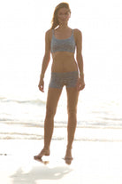 Yoga Hotpants - Grey Zebra - Beach Shorts - FUNKY SIMPLICITY