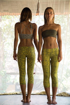 Capri Tights - Zebra Yellow Grey - FUNKY SIMPLICITY