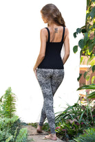 Leggings Leopard Light Grey Black - FUNKY SIMPLICITY