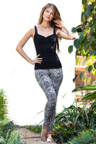 Leggings Leopard Light Grey Black - FUNKY SIMPLICITY