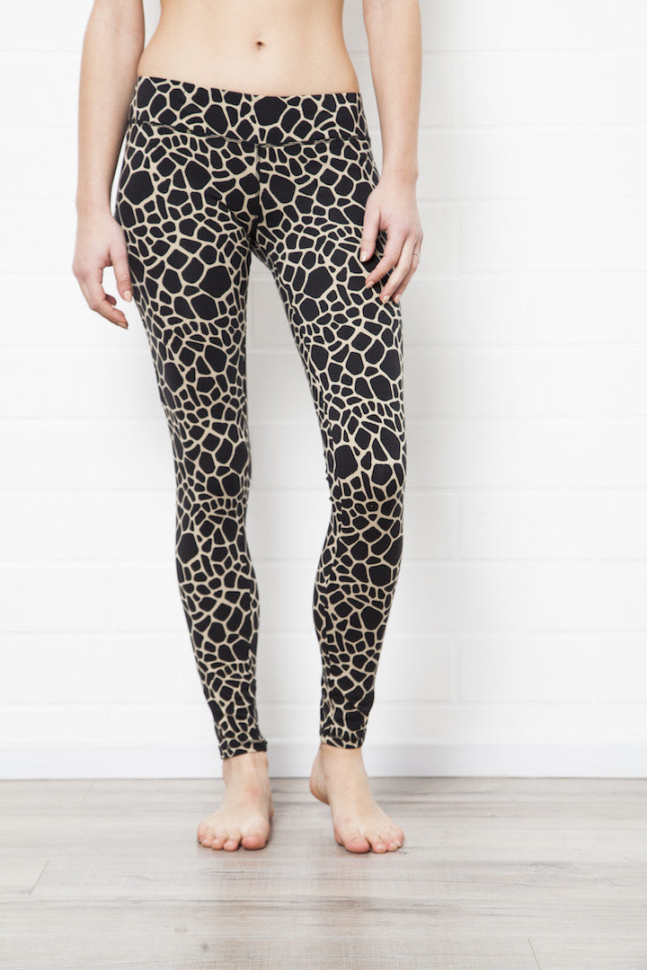 Leggings Giraffe Cream Black - FUNKY SIMPLICITY