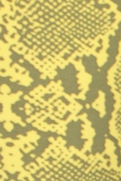Yoga Hotpants - Yellow Grey Snake - Beach Shorts - FUNKY SIMPLICITY