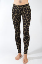 Leggings Olivegreen Black Giraffe - FUNKY SIMPLICITY