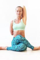 Leggings Butterfly Turquoise Green - FUNKY SIMPLICITY