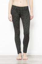 Leggings Zebra Black Green - FUNKY SIMPLICITY